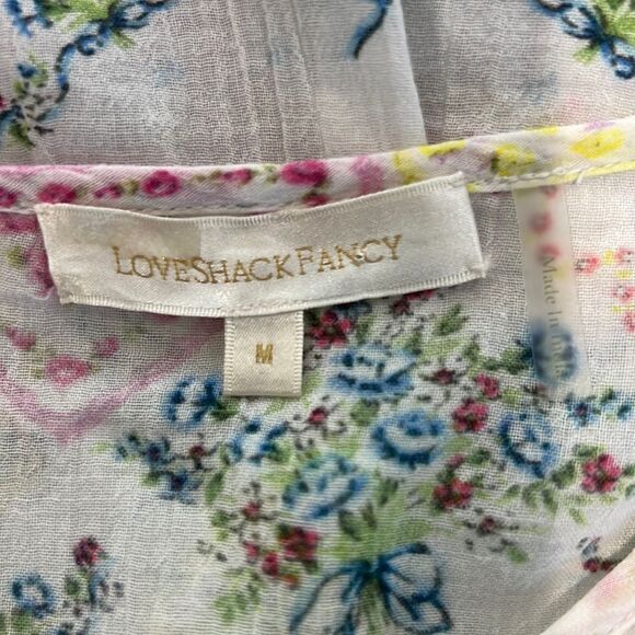 LoveShackFancy Amora Top Medium in Magic Light  Revolve - Picture 13 of 14